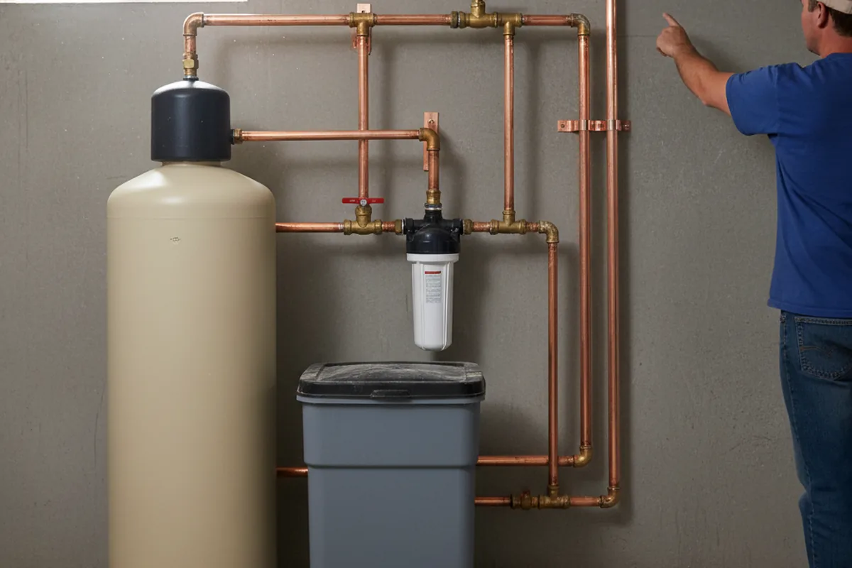 Whole-house water treatment system installed in Hubbard